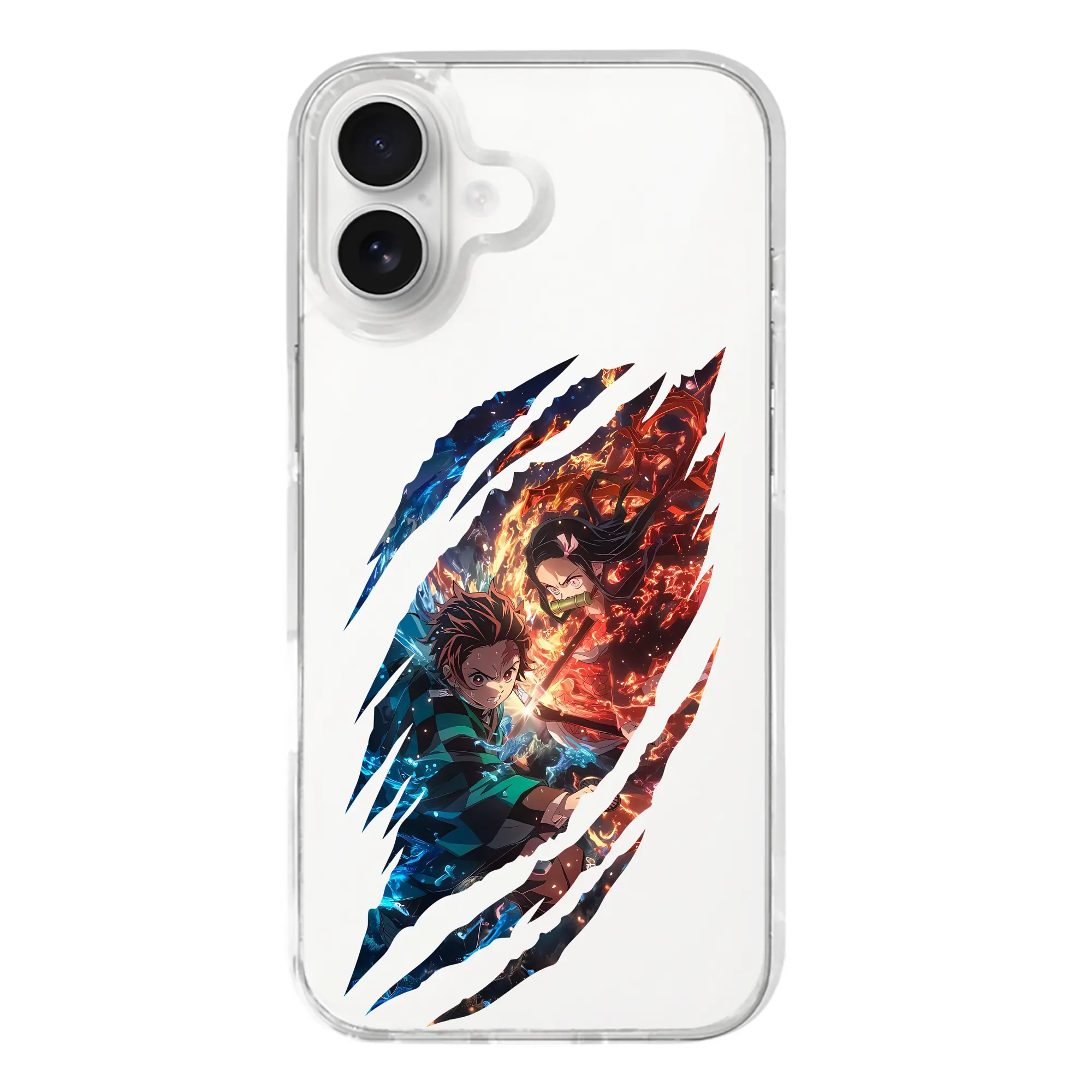 鬼滅の刃 グッズ,竈門 炭治郎 - iPhone 17シリーズ 透明スマホケース – 薄型・耐衝撃・精密フィット保護カバー